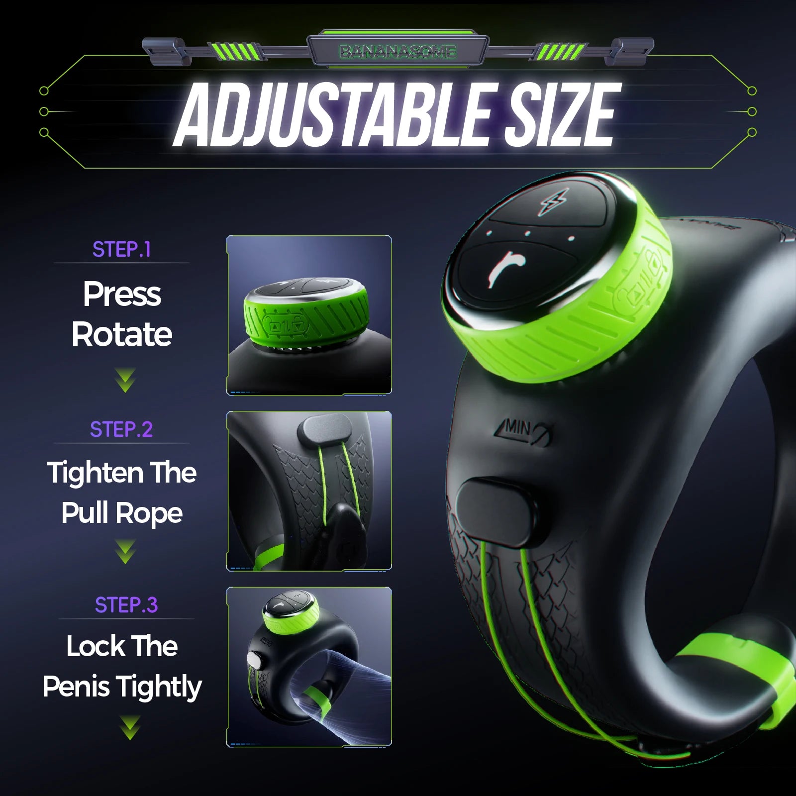 Black Electric Shock Cock Ring Sex Toys for Men Penis Ring Vibrator Clitoral Stimulator Couples Adult Toy Foreplay Tool