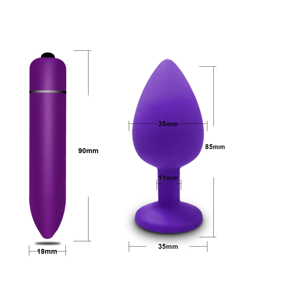 10 Speeds Mini Bullet Vibrator Massager Vagina Vibrator Erotic Masturbator Female Clitoris Stimulator Sex Toy for Women Anal Toy
