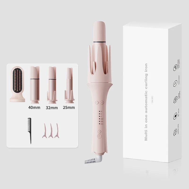 Automatic curling iron, 26-40mm curling styling set, suitable for all hair types, negative ion hair care curling tool,72h Hold