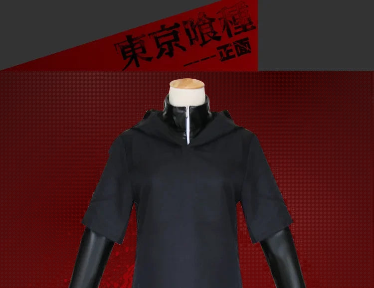 Anime Tokyo Ghoul Cosplay Kaneki Ken Cosplay Costumes Uniform Masks Hoodie Jacket Pants Shorts Full Set Outfits Wig Men