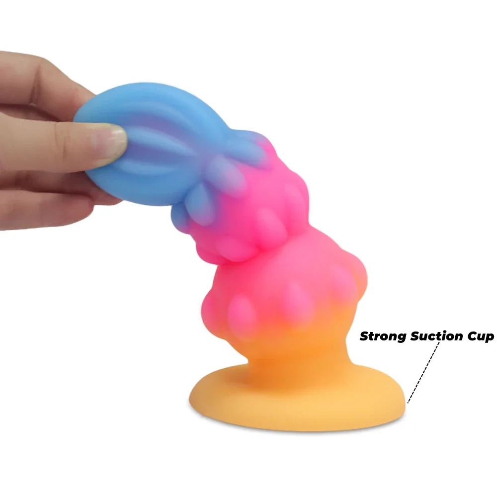 Huge Dragon Monster Dildo Penis Anal Plug Colorful Sex Toy Adult G/P Spot Stimulator Vaginal/Anus Massage Butt for Women Men