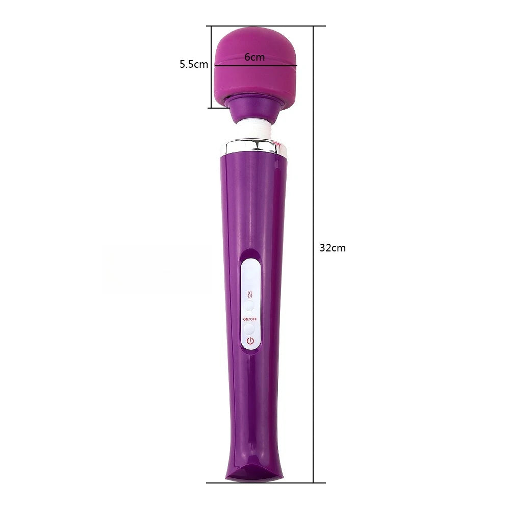Big Powerful AV Vibrator Electric Adjustable Modes G-spot Dildo Clitoral Stimulator Body Muscle Relaxation Erotic Adult Sex Toys