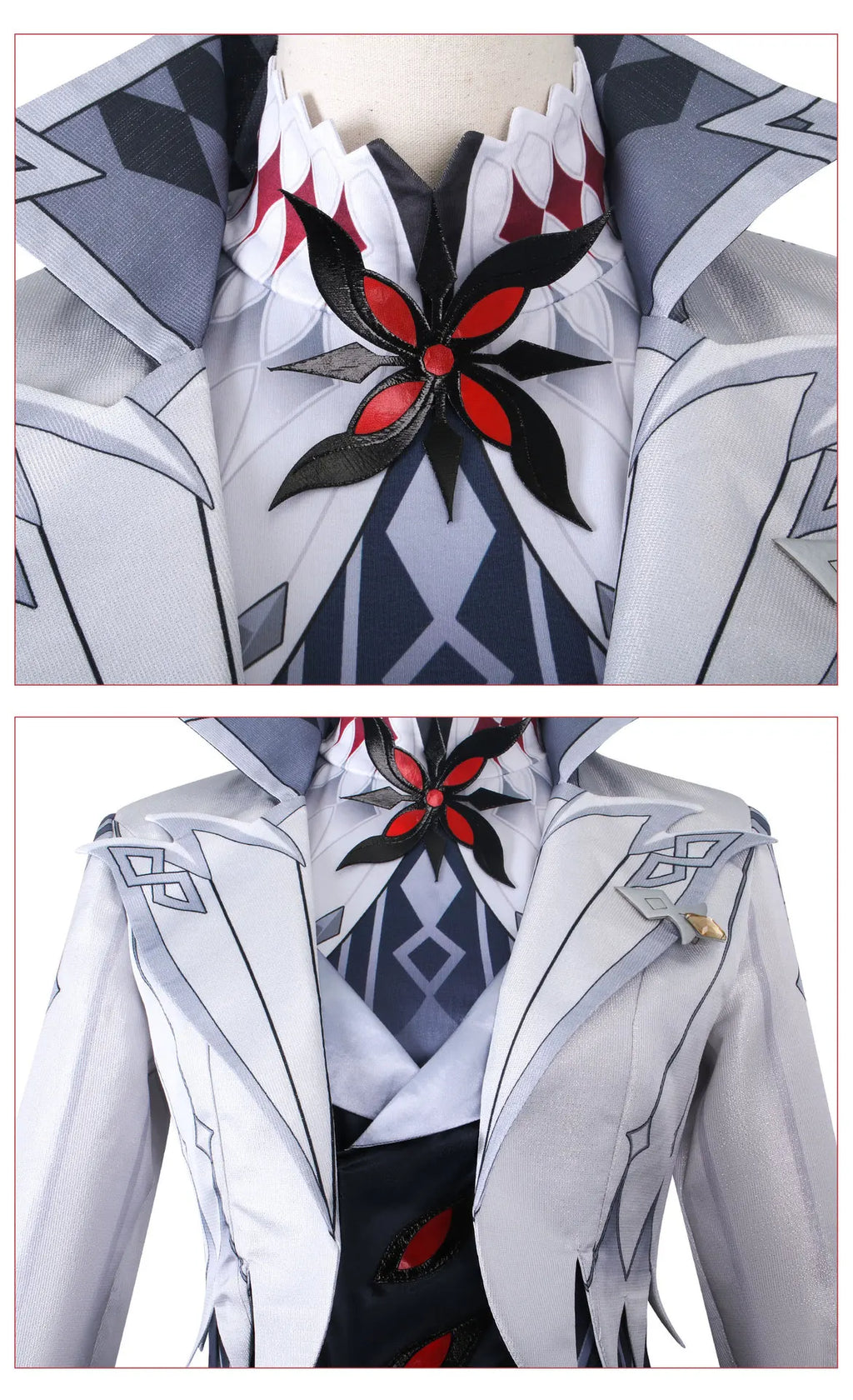 Arlecchino The Knave Cosplay Costume Genshin Impact  Fatui Harbinger Wig Set Servant Snezhnaya Halloween Costumes For Women