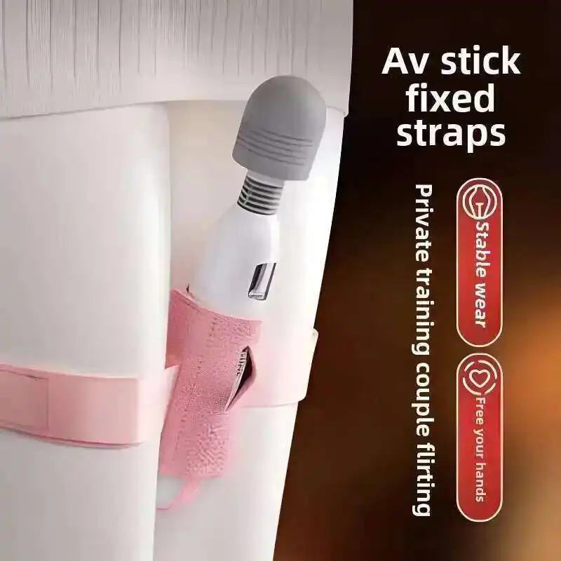 Women Sex Bondage Toys Leather Orgasm Belt For Magic Wand Secure Female Massage Chastity Harness Leg Strap Juguetes Sexuales