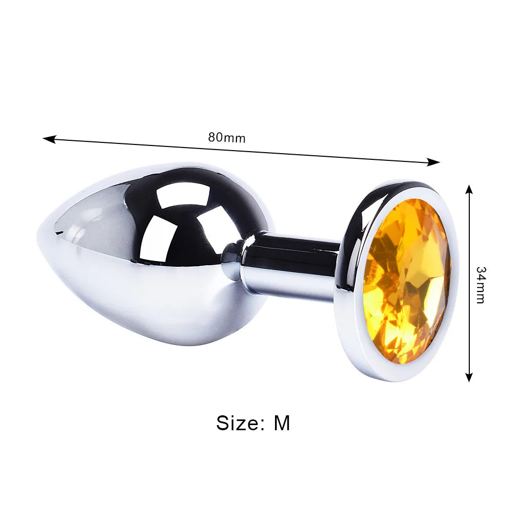 Anal Plug Sex Toys Mini Round Shaped  Metal Stainless Smooth Steel Butt Small Tail Female/Male Dildo Intimate Goods