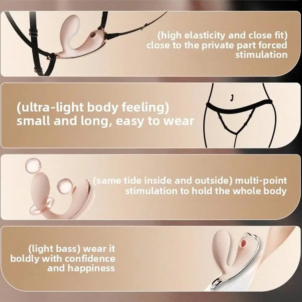 Sucking vibration 2-in-1 vibrator 10-speed oral sex 10-speed vibration clitoris stimulation vaginal massage female sex toy