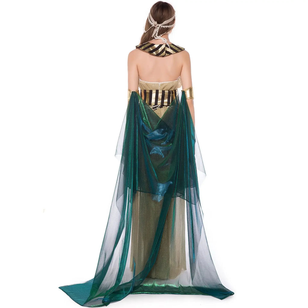 Adult Ancient Egyptian King Pharaoh Costume Egypt Cleopatra Costumes Cosplay Halloween Fancy Dress Historical Theme Party