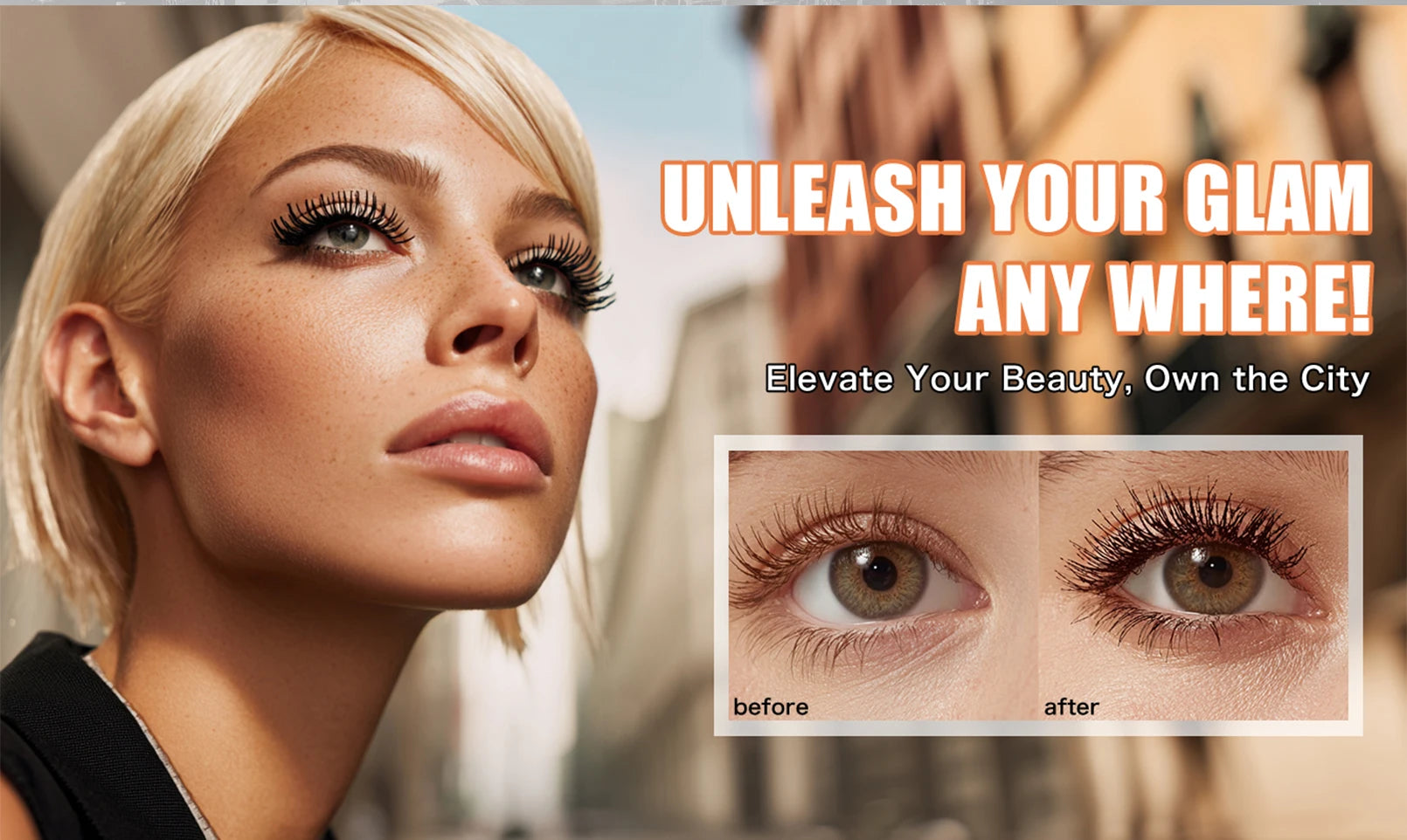 2 Color Waterproof Mascara | Long-Lasting, Smudge-Proof, Curling Formula Black & Green Shades, Formaldehyde-Free Eyelash Primer