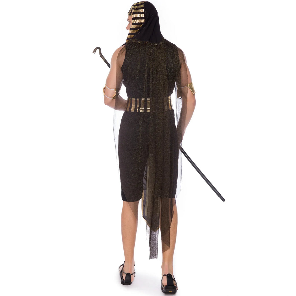 Adult Ancient Egyptian King Pharaoh Costume Egypt Cleopatra Costumes Cosplay Halloween Fancy Dress Historical Theme Party