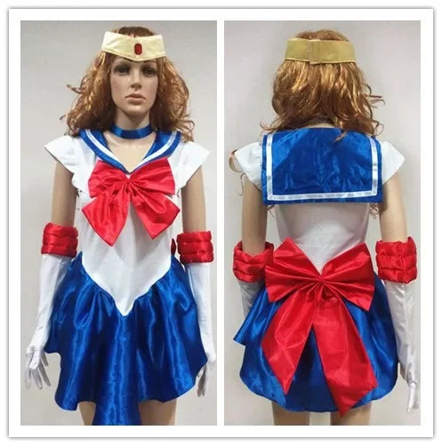 Japan Sailor Moon Cosplay Costume Moon Dress For Adult Fancy Halloween Fancy Sexy Carnival Costume Dress