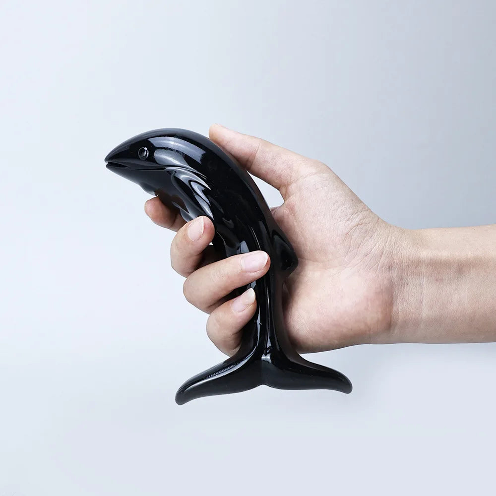 Unisex Little Dolphin Anal Plug Wearable Anal Massage Masturbator Cute Butt Plug for Beginners Couples Adult Sex Toy