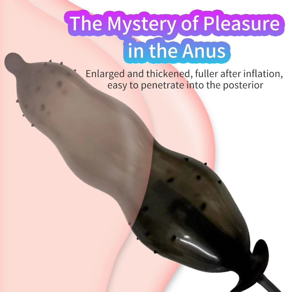 Inflatable Anal Plug Dilator Prostate Massager Buttplug Extra Large Inflat Dildo Anal Pump Adult Supplies Sex Toys For Women Men