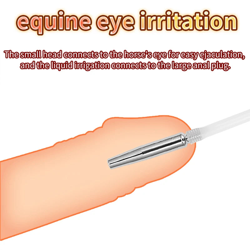 Male Hollow Butt Plug Piss Urinal Lock Flow Into Anal Plug Catheter Penis Plug Fetish Erotic Masturbation Sex Toys For Men Gay
