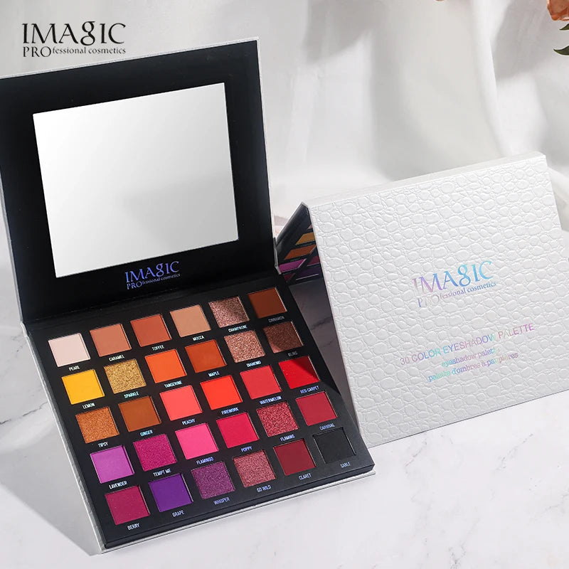 IMAGIC Eyeshadow Palette Matte Make Up Palette Highlight Blus Shimmer Pearlescent Waterproof  Eye shadow Powder And Body Paint
