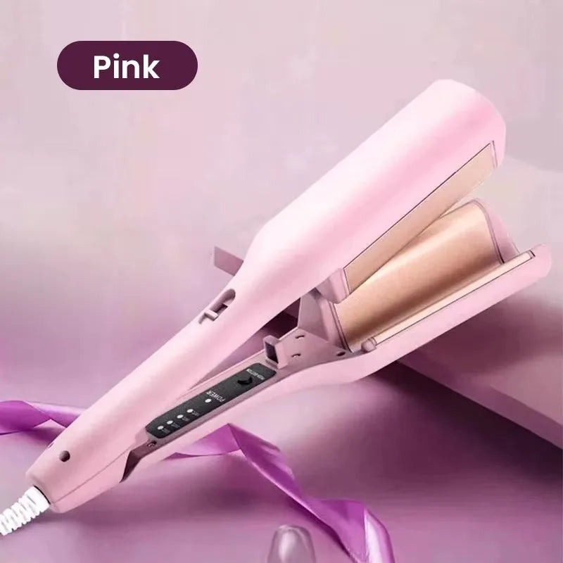 32mm French Hair Curler Wave Professional Egg Roll Hair Curling Iron Corrugated Wavy Styler Fast Heating Volumizing Styling Tool