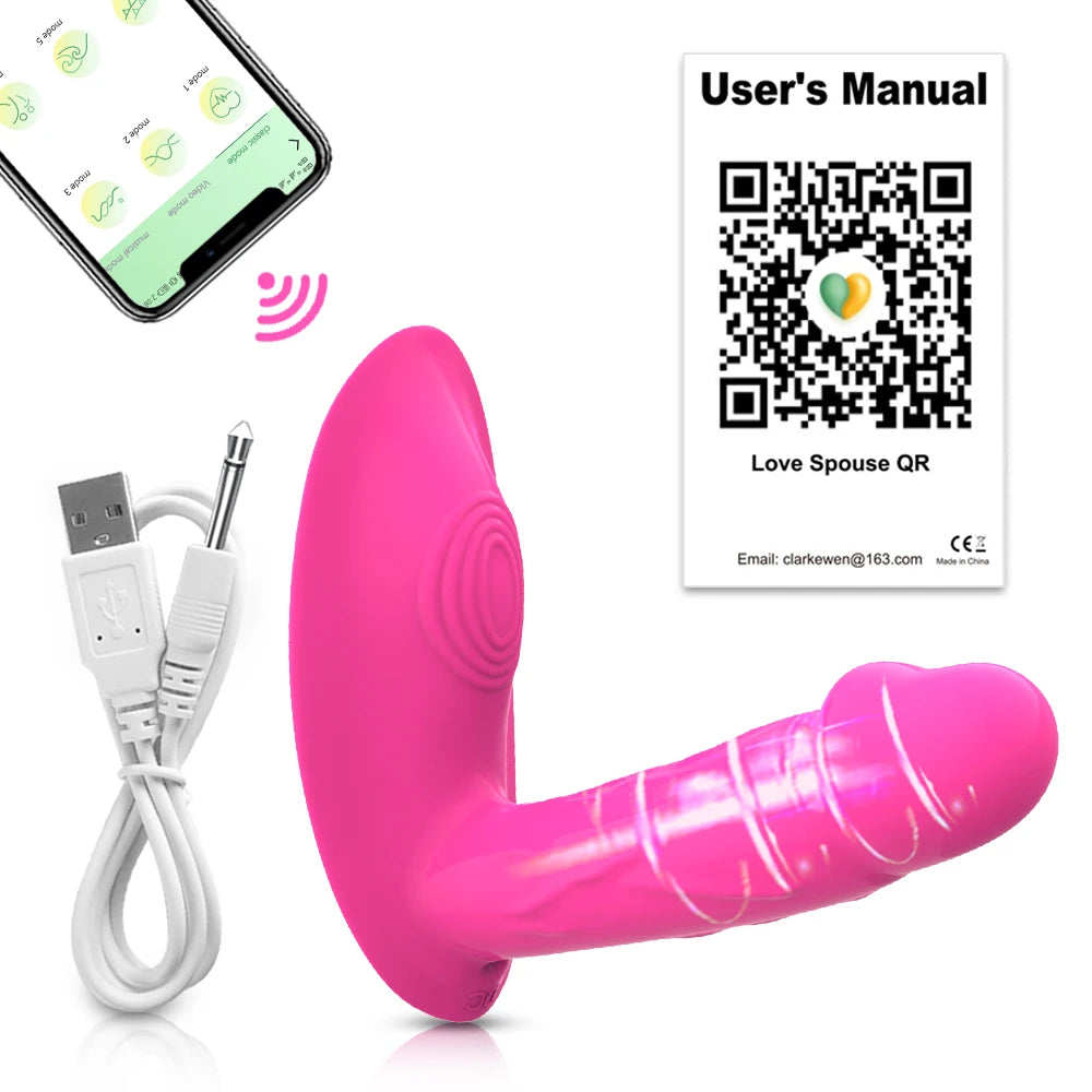 Penetration Vagina Vibrator Female Clitoris Stimulator Dildo Vibrator Sex Toy Wearable Panties Vibrator Adult Sex Toys for Women