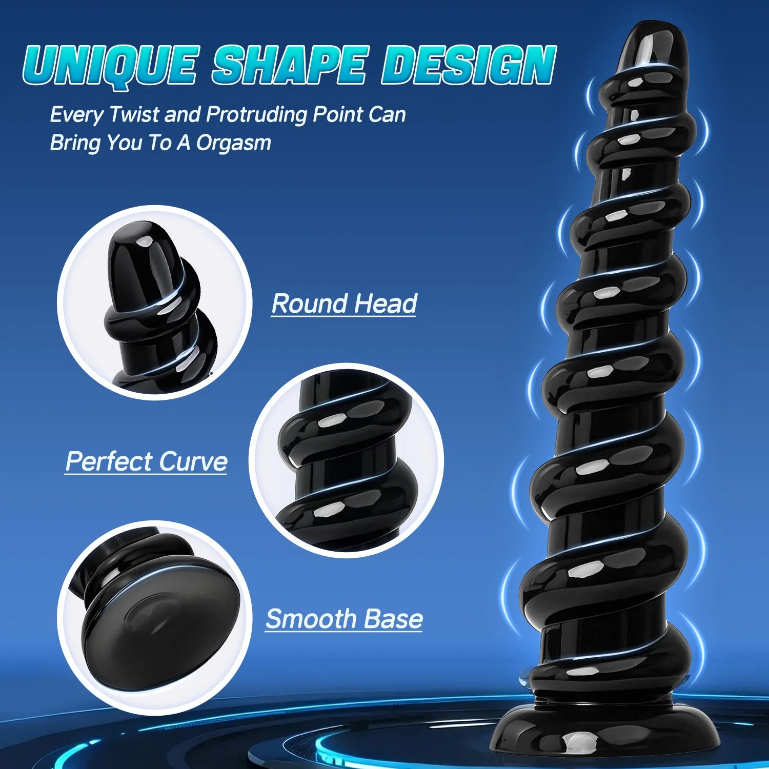 Thread Anal Plug Dildos For Men Butt Plug Adult Sex Toys for Women Men Prostate Massage Vaginal Spiral Anal Stimulation Cock