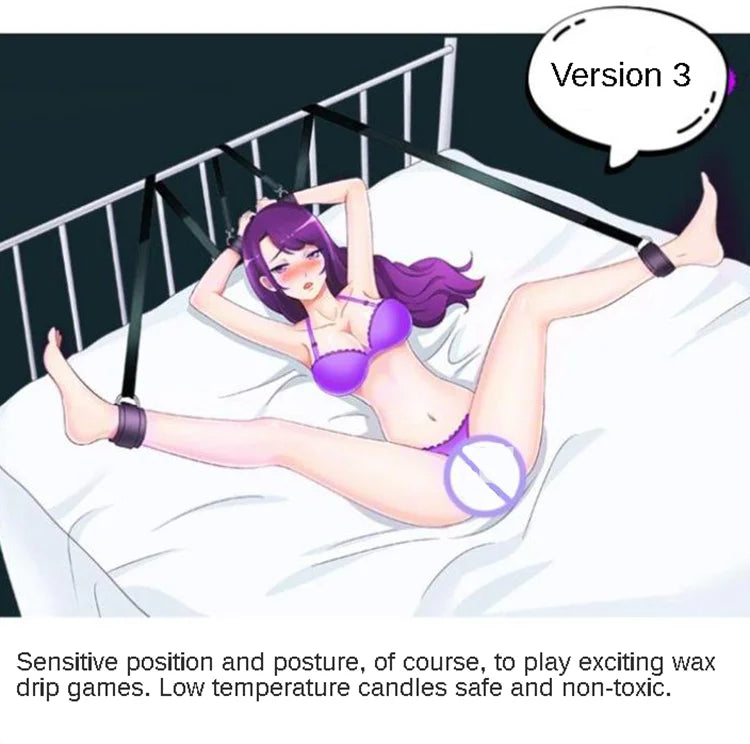 Sex Toys For Woman Couples Games Wrists&Ankle Cuffs Adult Bondage Restraint HandCuffs Bed Erotic Bdsm Set Fetish Restraint Strap