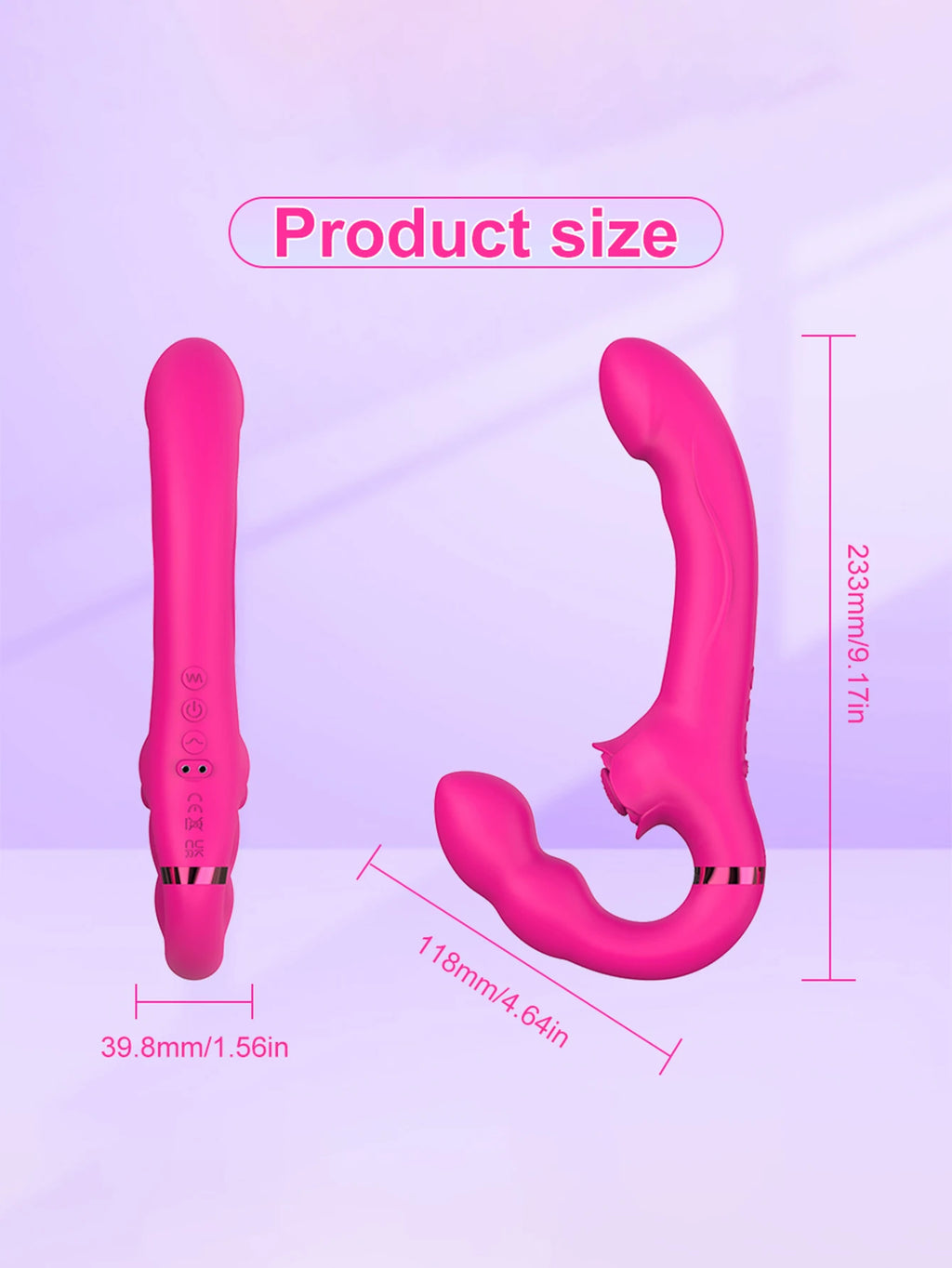 Double-headed Lesbian Vibrator Dildo Clitoris G Shop Massage Stimulator Female Masturbator Sex Toys Adult Products Fast Orgasm