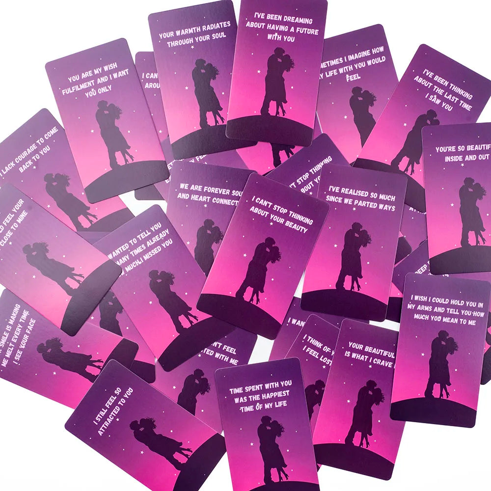 64Cards Lover Messages Oracle Cards For Family Party High Quality Fortune Telling Divination Cards Deck Board Game 10.3*6Cm