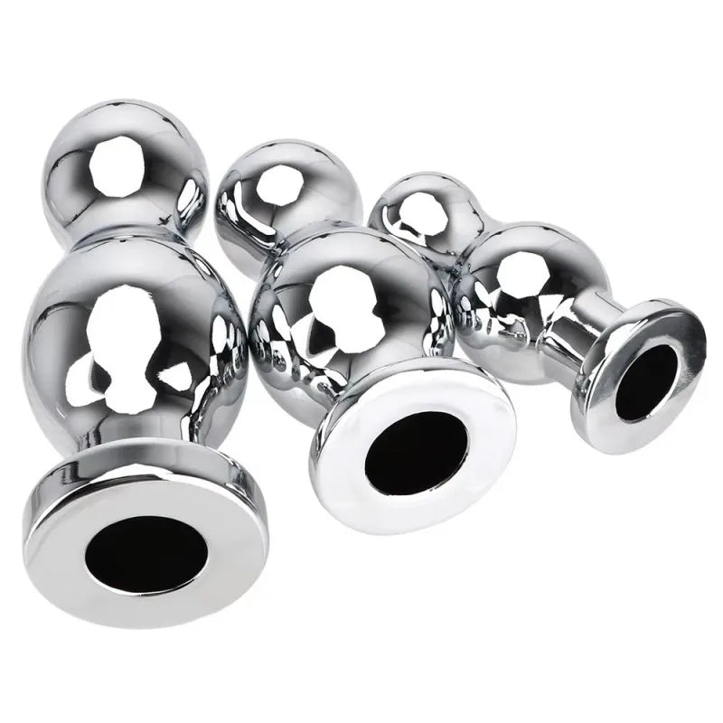Metal Hollow Anal Plug Anul Butt Plugs Dilator for Women Vaginal Expander Douche Enema Sex Toys Man Sexy Adult Games Couple Sext