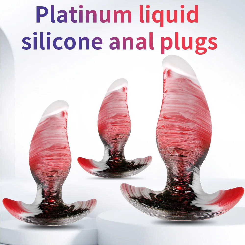 New Color Wearable Anal Plugs Prostate Massage Huge Butt Plug Anal Training G-Spot Stimulation Anal Dildo For Men/Women Buttplug