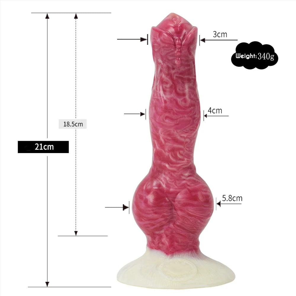 SHAZ Giant Monster Dildo Tongue Anal Plug Thick Penis With Sucker Silicone Buttplug Sex Toys Masturbator For Women Men Adult 18+