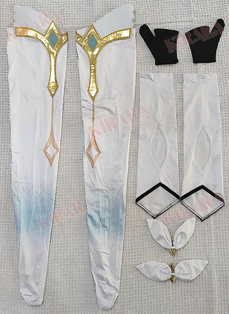 High Qualiy Lumine Cosplay Costume Wig Hair Game Impact Character Traveler for Women Cosplay Anime Events Role Play Dress