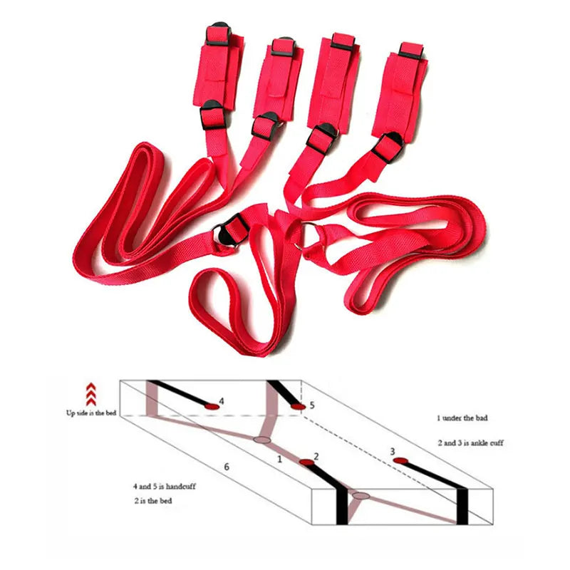 Sex Toys For Woman Couples Handcuffs Bdsm Bondage Set Strap Adult Game Goods Wrists & Ankle Cuffs Sexual Products 18 Adult