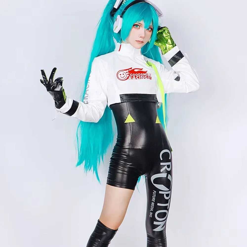Anime Mikuu 2022 Racing Cosplay Costumes Game Hatsune Miku Anime Cosplay Costume For Women Halloween Carnival Party Comic Con