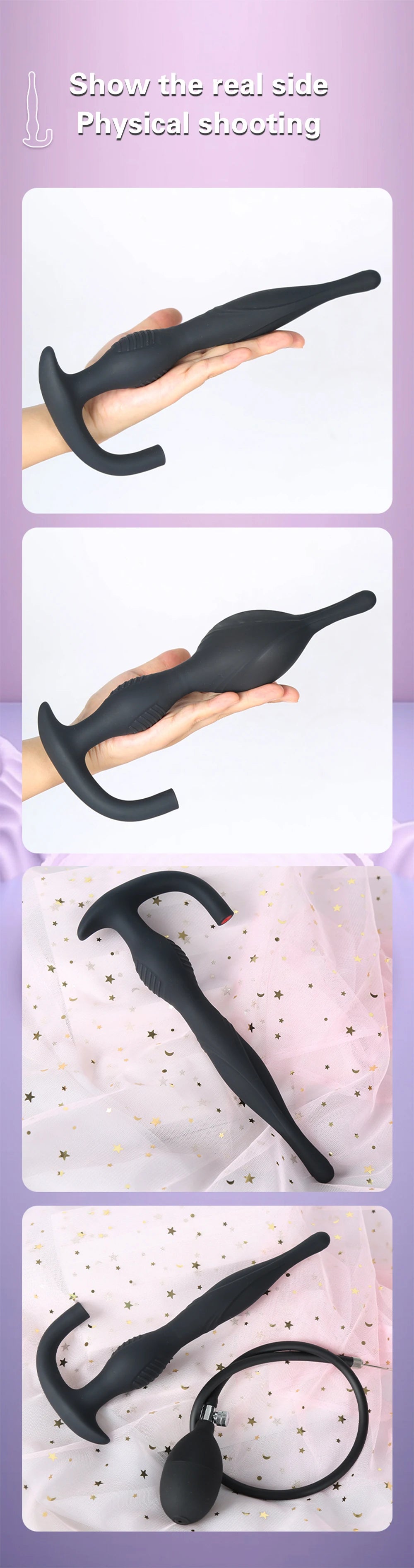 Inflatable Anal Plug Dilator Prostate Massager Buttplug Extra Large Inflat Dildo Anal Pump Adult Supplies Sex Toys For Women Men