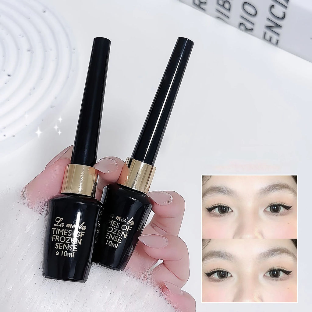 Long-lasting Black Gel Eyeliner Ultra-fine Hard-tipped Waterproof Liquid Eyeliner Pen Quick-Dry Durable Cosmetics Makeup Tool