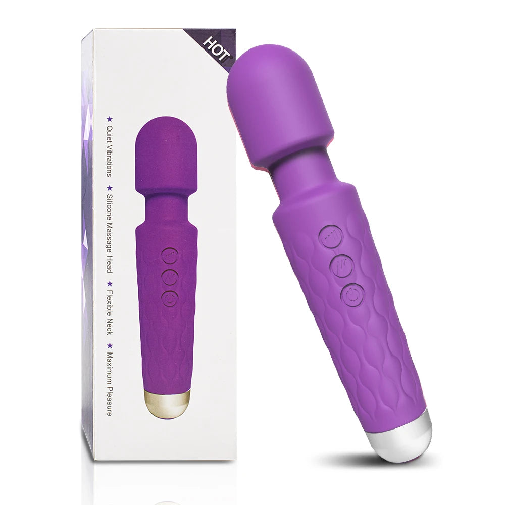 Powerful Magic Wand Vibrators Massager Clitoris G-Spot Stimulator Female Masturbator Dildo Erotic Sexy Toys or Women Adults 18