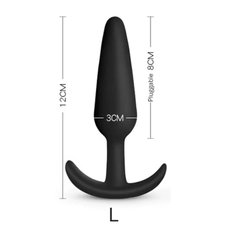 Silicone anal plug safety Dildo vibrator sex toy men and women anal massager buttocks plug intimate products adult homosexual pr