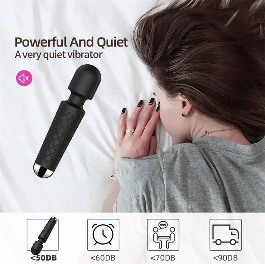 Powerful Dildos Vibrator Dual Motor Silicone Large Size Wand G-Spot Massager Sex Toy For Couple Clitoris Stimulator for Adults