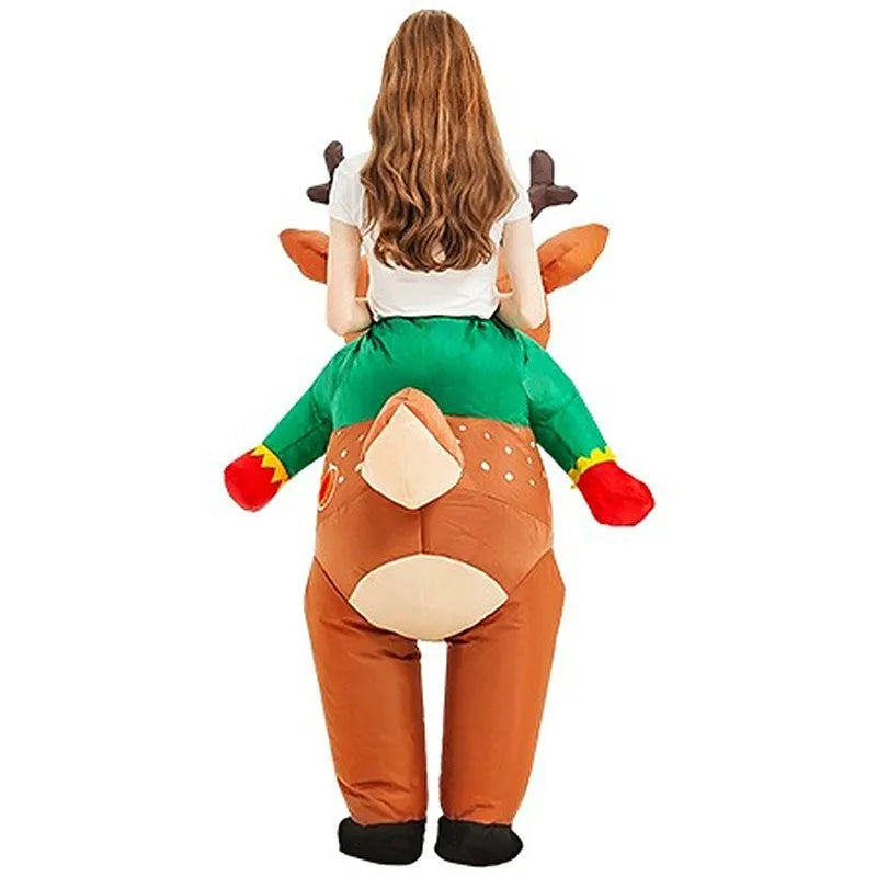 Elk Inflatable Costumes Cycling Walking Party Atmosphere Props Cute Cycling Cosplay Costumes