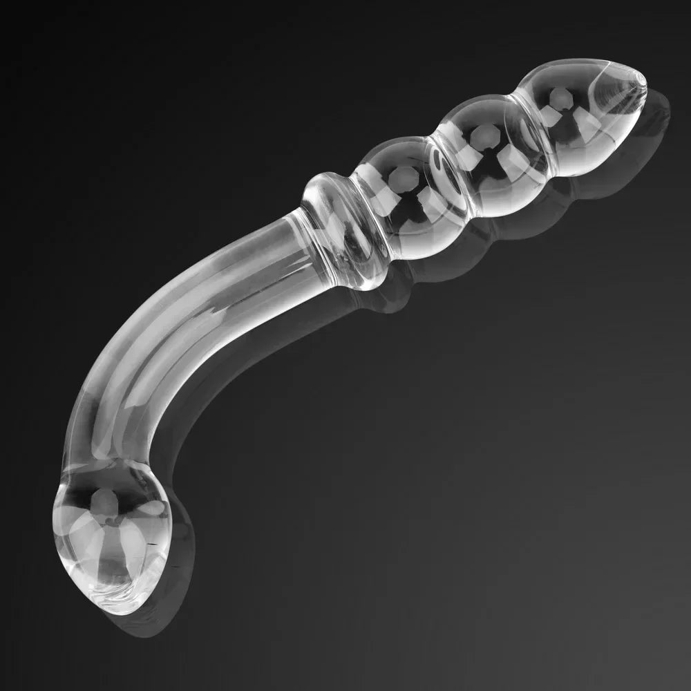 Glass anal bead butt plug for women hard dildo vagina anal dilator male prostate massager female masturbation device sex toy