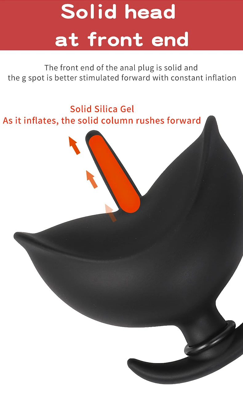 BDSM Vibrator Inflatable Anal Plug Huge Butt Plug Dildo Pump Vaginal Anus Expansion Prostate Massager Sex Toys for Woman Men Gay