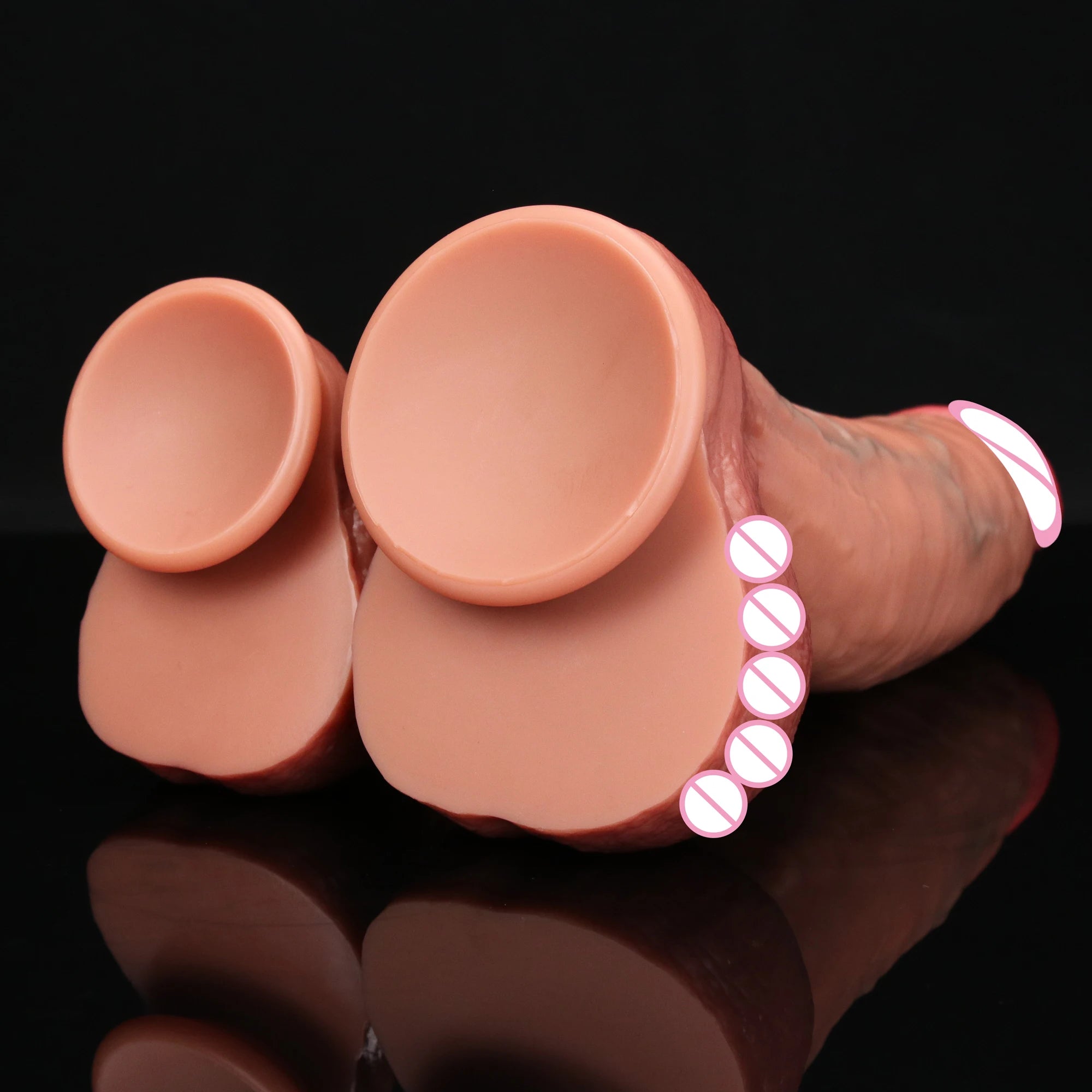 Realistic Big Glans Dildo Soft Long Penis Huge Adult Dick Suction Cup Anal Sex Toys For Women Vagina G-Spot Orgasm Stimulate