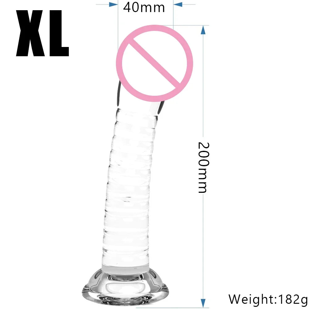 Realistic Dildos For Women No Vibrator Sex Toys Couples Crystal Jelly Mini Penis Vagina Anal Butt Plug Female Masturbation 4Size