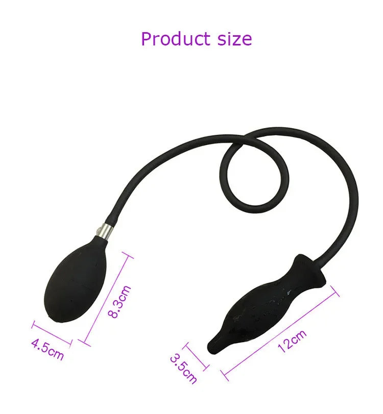 Inflatable Anal Dildo Plug Expandable Butt Plug with Pump Sex Toys for Women Men Anal Dilator Massager Adult Products Silicone