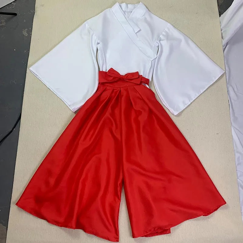 Iori Utahime Cosplay Costume Girls  Kimono Suits Woman Tops Dress Halloween Party Iori Utahime outfits headwear for comic con