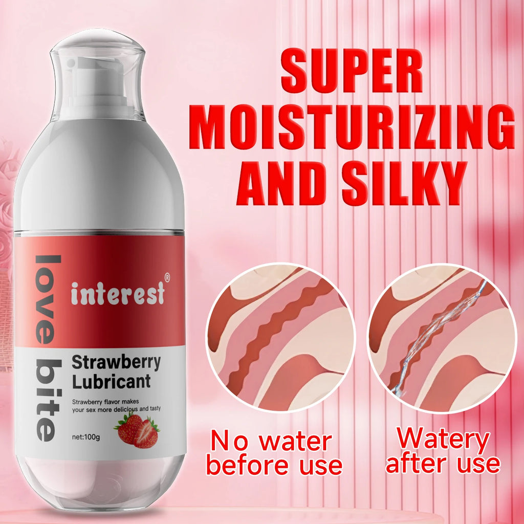 Water-Soluble Lubricating Gel With Fruity Aroma Anal Vaginal Massage Oil Easy Clean Romantic Hypoallergenic Adult Sex Products