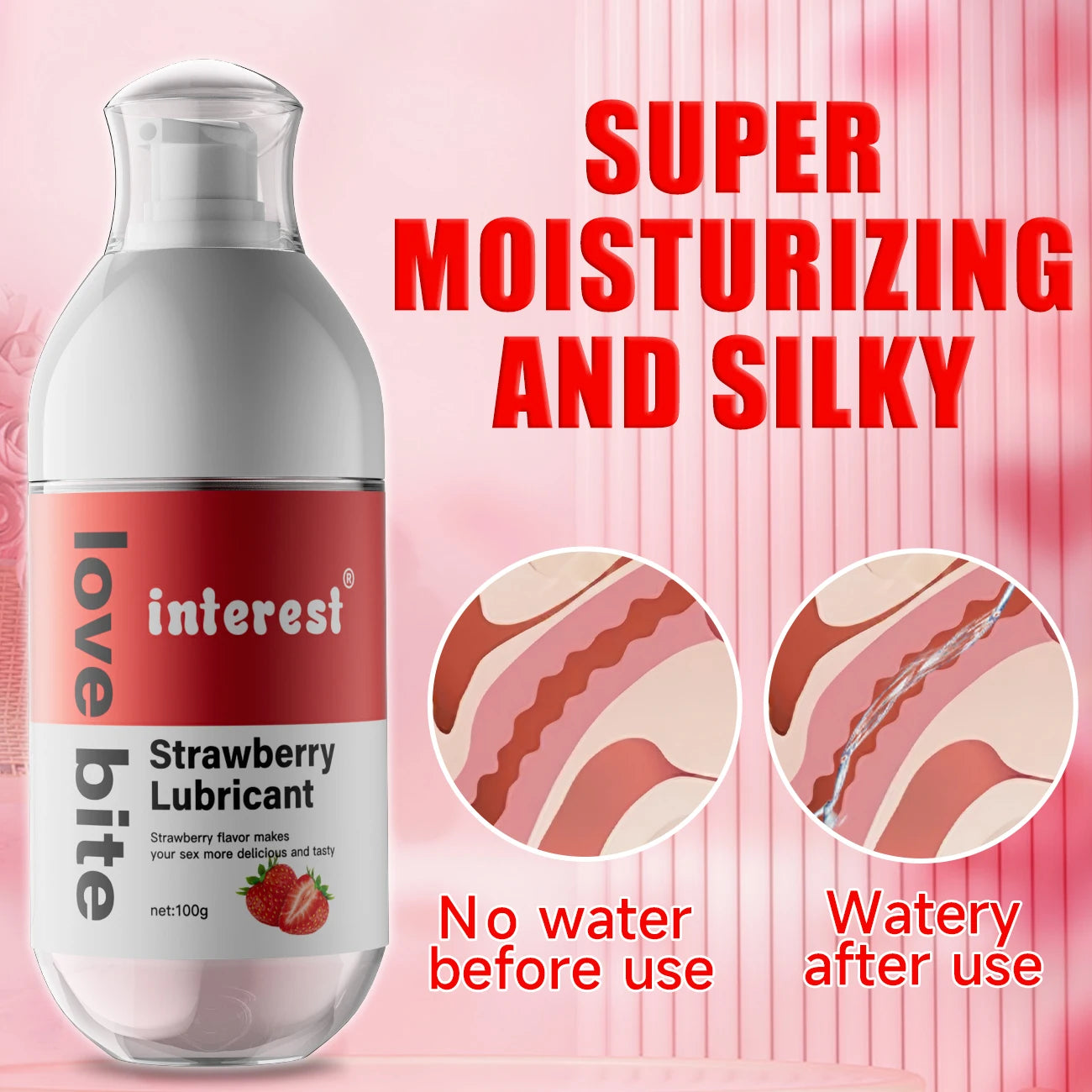 Water-Soluble Lubricating Gel With Fruity Aroma Anal Vaginal Massage Oil Easy Clean Romantic Hypoallergenic Adult Sex Products
