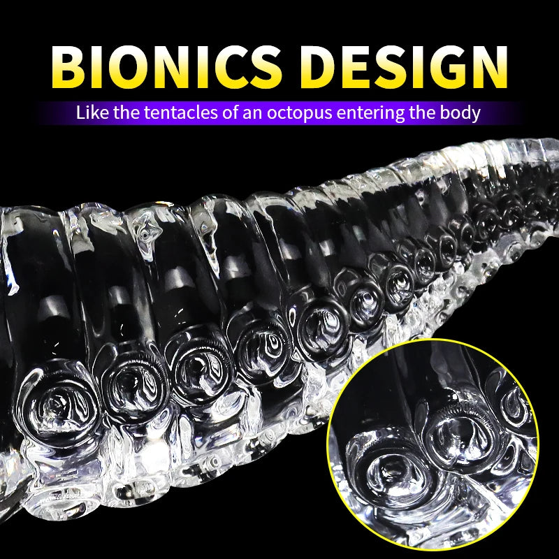 Tentacle Dildo Octopus Animal Sex Toy Tpe/Silicone/Glass Dildo Anal Plug Progressive Vaginal Dilators Monster Penis Big Buttplug