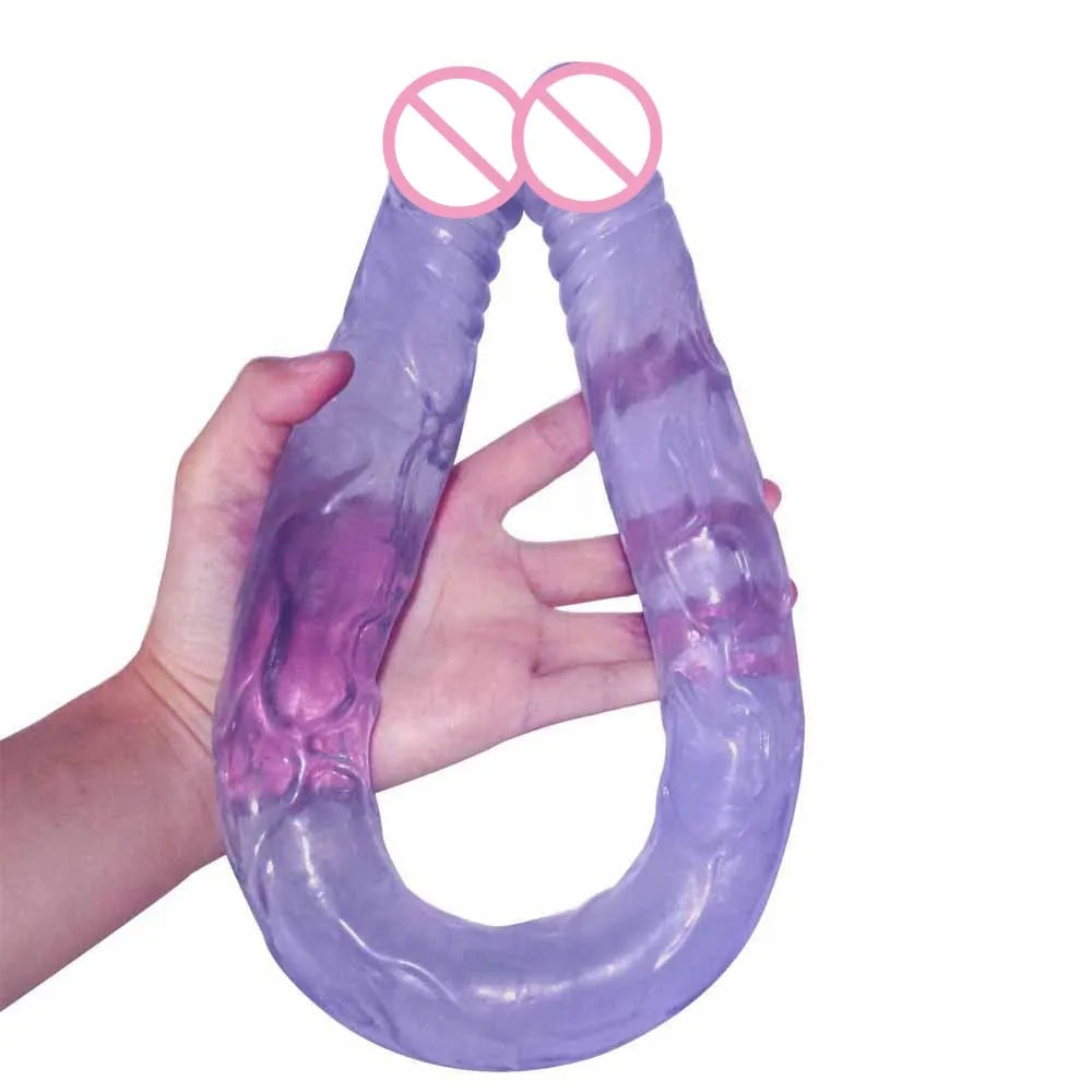 L 55cm / 21.56 inch Super long Dildo for Lesbian Double Penis Sex Products Double Dildos Long Consoladores Sex Toys for Woman