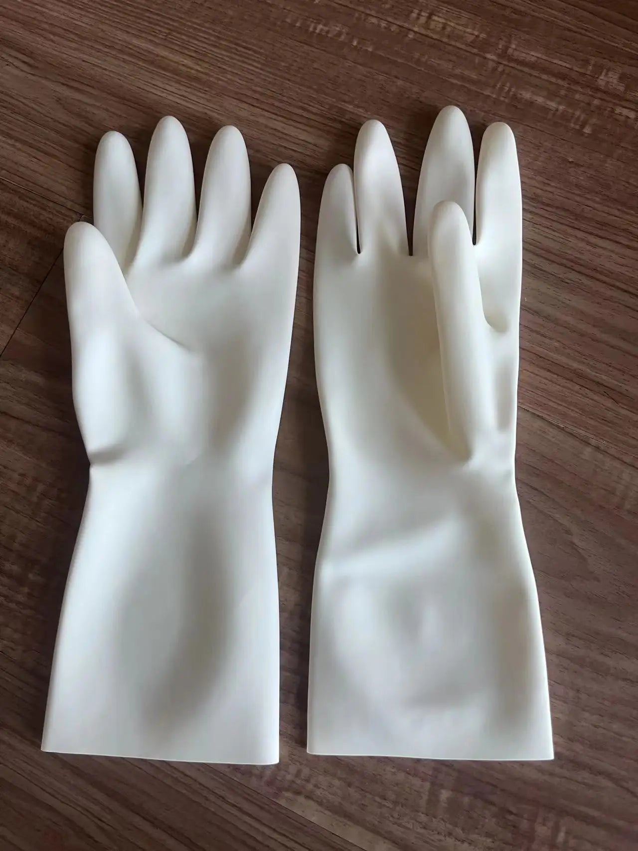 Chlorinated Unisex Latex Short Gloves Mittens Rubber Wrist Fetish Costumes
