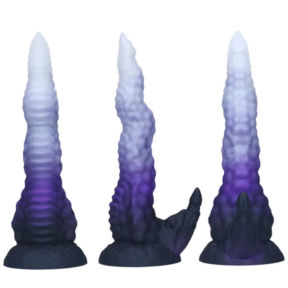 One-Horned Dragon Giant Dildo for Women Male Masturbator Dual-Purpose Anal Plug Adult Sex Toy with Backyard Theme