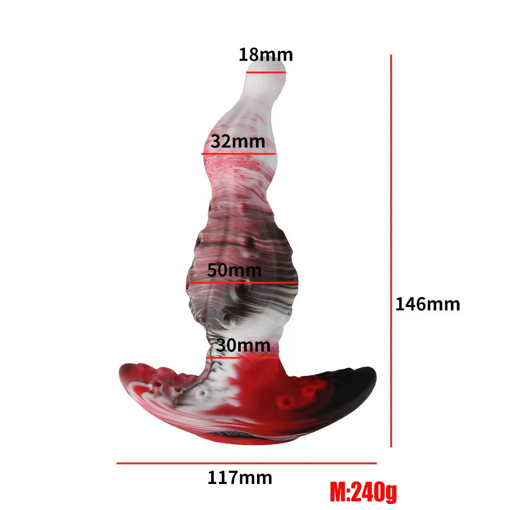 New Color Wearable Anal Plugs Prostate Massage Huge Butt Plug Anal Training G-Spot Stimulation Anal Dildo For Men/Women Buttplug