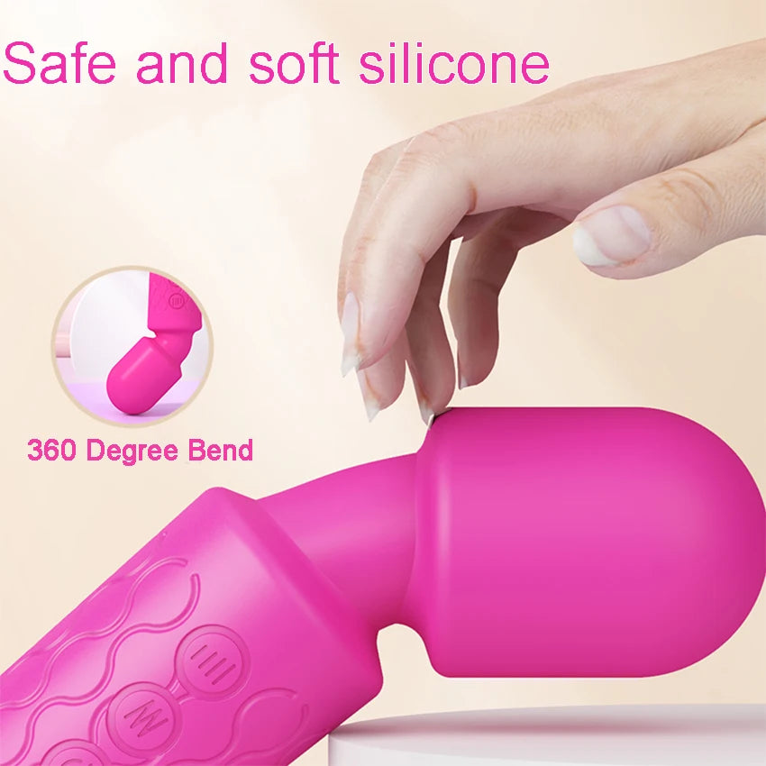 Powerful Dildos Vibrator Dual Motor Silicone Large Size Wand G-Spot Massager Sex Toy For Couple Clitoris Stimulator for Adults